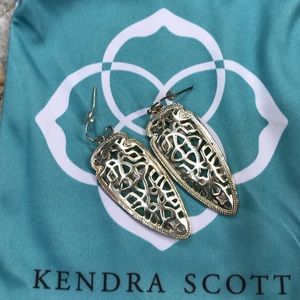 Kendra Scott Skylar Gold Filigree Earrings